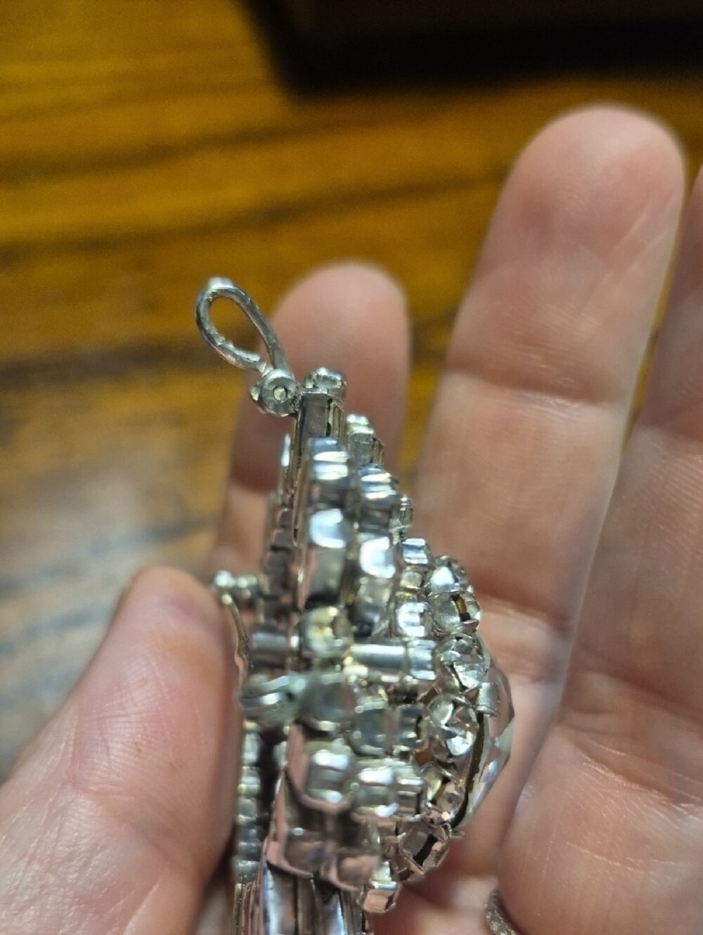 Lilly Dache Rhinestone Pin Brooch Pendant Very RARE - Picture 5 of 7